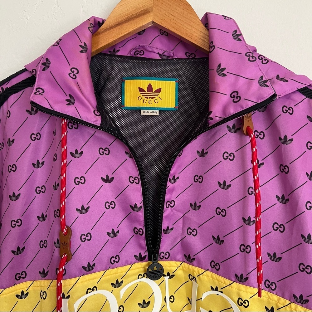 NWOT Gucci x Adidas Trefoil Bomber Jacket - Picture 5 of 10